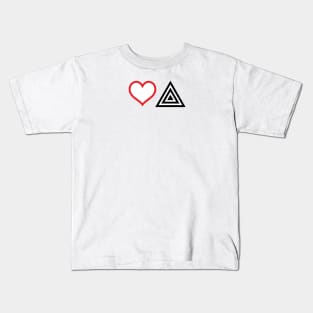 Love Triangle Kids T-Shirt